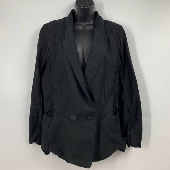 NSF Women's Linen Blend 2 Button Classic Lightweight Blazer SIze S - Picture 1 of 11